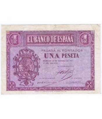(1937/10/12) Burgos. 1 Peseta. EBC. Serie F2251994  - 1