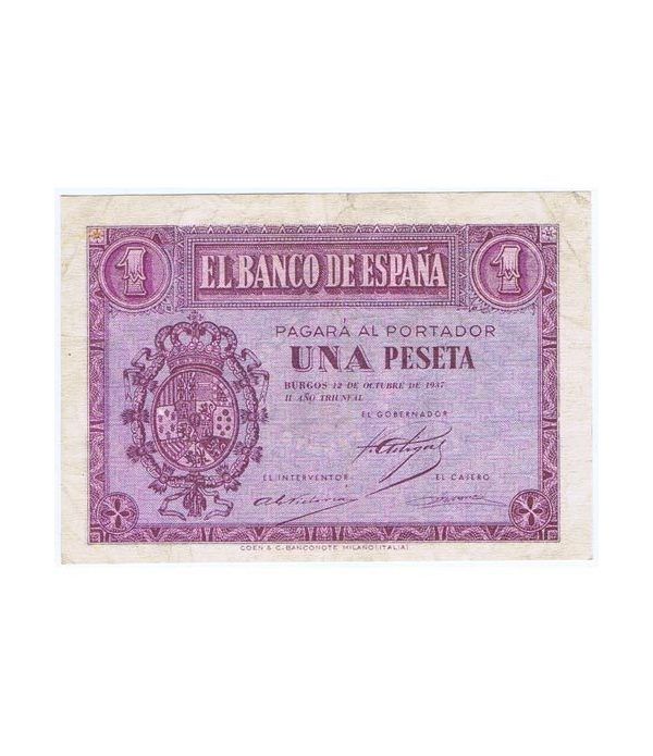 (1937/10/12) Burgos. 1 Peseta. EBC. Serie F2251994