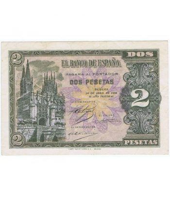 (1938/04/30) Burgos. 2 Pesetas. SC-. Serie G2937837