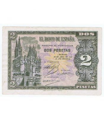 (1938/04/30) Burgos. 2 Pesetas. EBC+. Serie L7315183