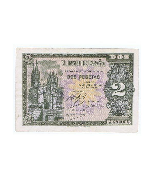 (1938/04/30) Burgos. 2 Pesetas. EBC+. Serie L7315183