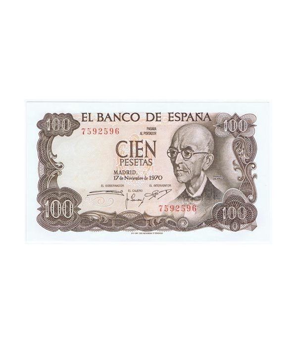 (1970/11/17) Madrid. 100 Pesetas. SC. Sin Serie 7592596