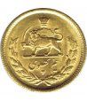 Moneda de oro Iran Persia 1/2 Pahlavi Muhammad Reza.