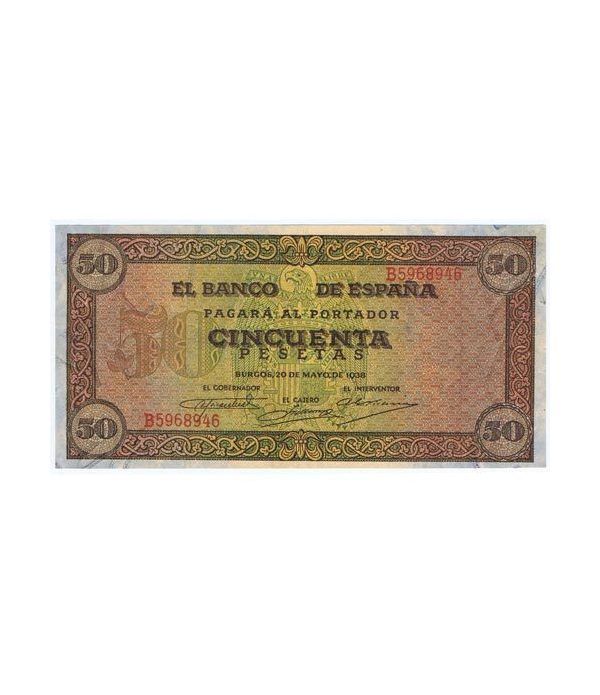 (1938/05/20) Burgos. 50 Pesetas. EBC. Serie B5968946