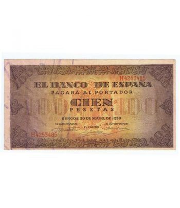 (1938/05/20) Burgos. 100 Pesetas. EBC. Serie H4253485