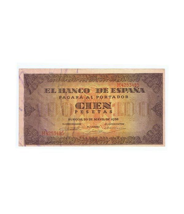 (1938/05/20) Burgos. 100 Pesetas. EBC. Serie H4253485