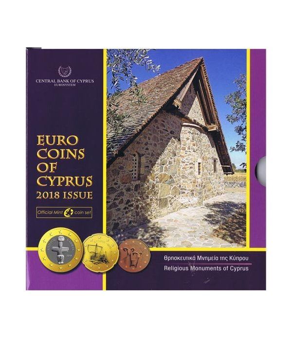 Cartera oficial euroset Chipre 2018.  - 2