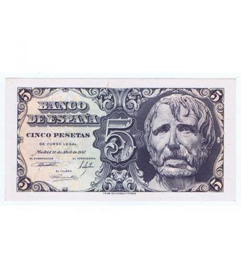 (1947/04/12) Madrid. 5 Pesetas. SC. Serie A1639917