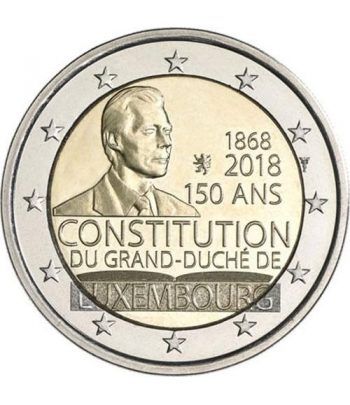 moneda conmemorativa 2 euros Luxemburgo 2018 Constitución