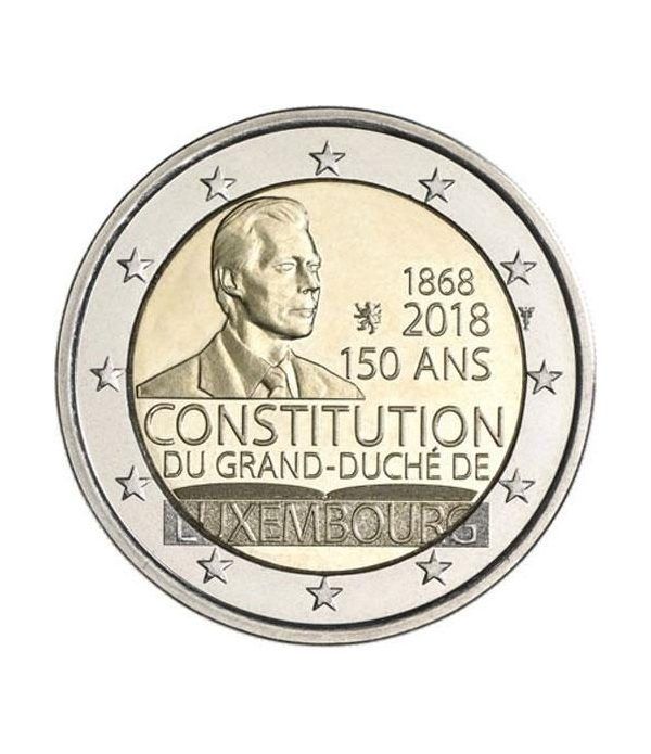 moneda conmemorativa 2 euros Luxemburgo 2018 Constitución