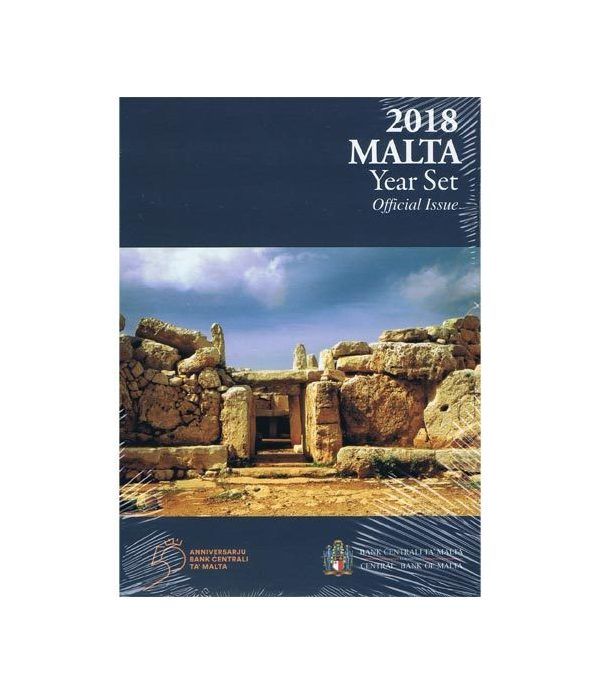 Cartera oficial euroset Malta 2018. Incluye 2€ conmemorativos