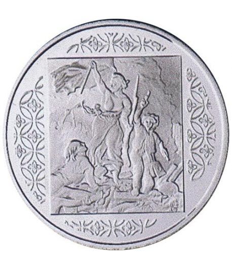 Moneda de plata Francia 2008 1 1/2 euro Tableau Français