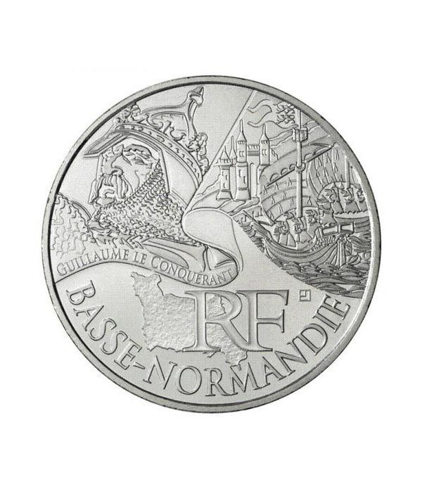 Francia 10 € 2012 Les Euros des Regions. Basse Normandie.