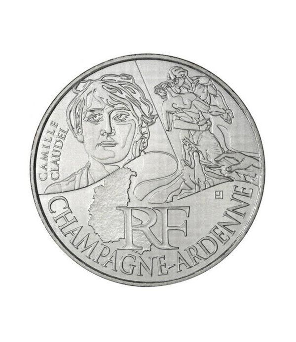 Francia 10 € 2012 Les Euros des Regions. Champagne-Ardenne