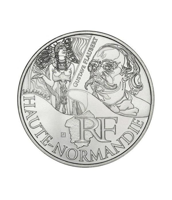 Francia 10 € 2012 Les Euros des Regions. Haute-Normandie
