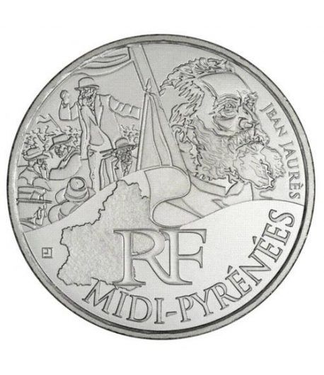 Francia 10 € 2012 Les Euros des Regions. Midi-Pyrénées