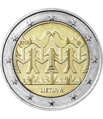 moneda conmemorativa 2 euros Lituania 2018 Festival Música.  - 2