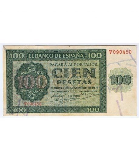 (1936/11/21) Burgos. 100 Pesetas. MBC.