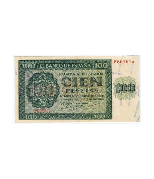 (1936/11/21) Burgos. 100 Pesetas. EBC.