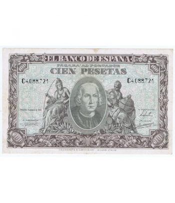 (1940/01/09) Madrid. 100 Pesetas. EBC-.