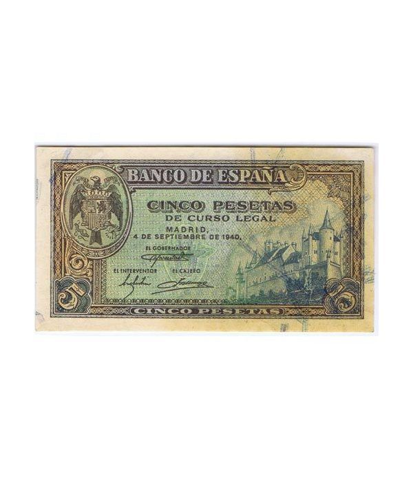 (1940/09/04) Madrid. 5 Pesetas. SC-.