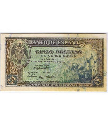 (1940/09/04) Madrid. 5 Pesetas. SC-.