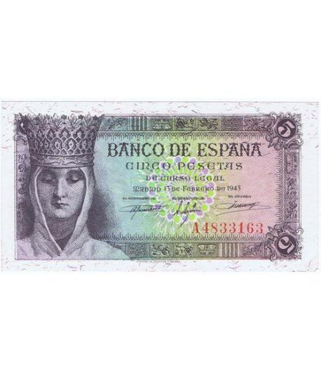 (1943/02/13) Madrid. 5 Pesetas. SC.