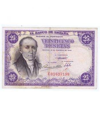 (1946/02/19) Madrid. 25 Pesetas. MBC.