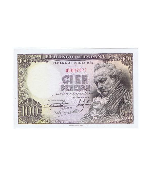 (1946/02/19) Madrid. 100 Pesetas. EBC+. Sin Serie 06072877