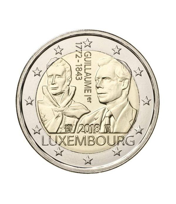 moneda conmemorativa 2 euros Luxemburgo 2018 Guillermo I.  - 2