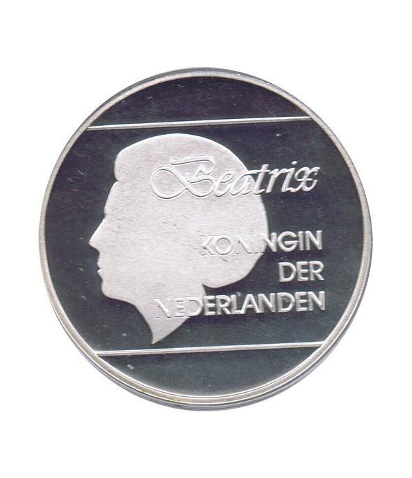 Moneda de plata 25 Florin Aruba 1992 Windsurf Barcelona 92  - 4