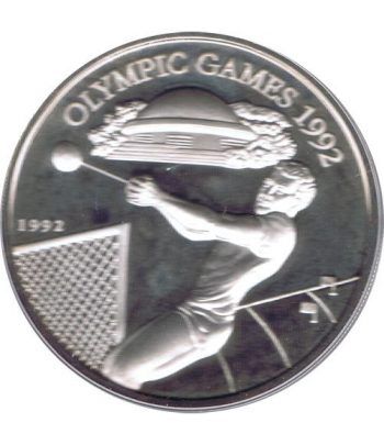 Moneda de plata 10 Tala Samoa i Sisifo 1992. Barcelona 92