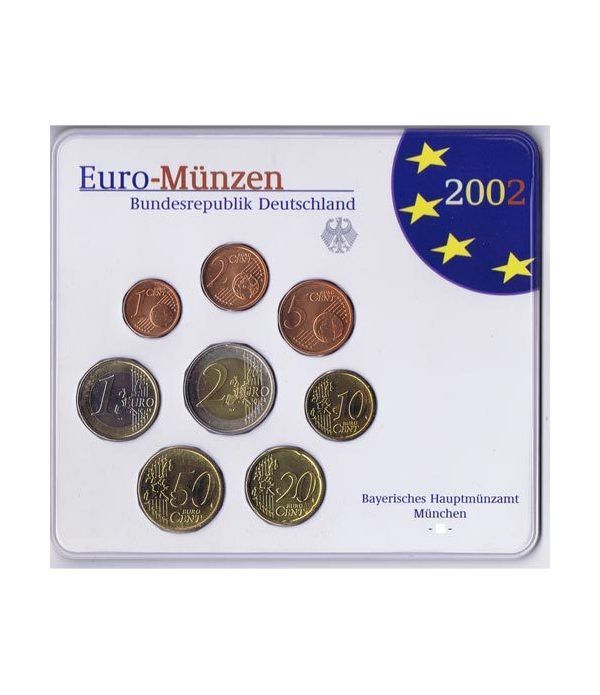 Cartera oficial euroset Alemania 2002 (5 cecas).