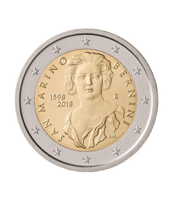moneda conmemorativa 2 euros San Marino 2018 Bernini.  - 2