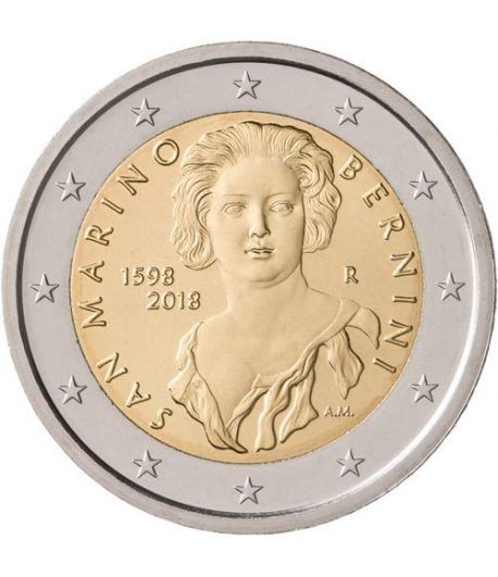 moneda conmemorativa 2 euros San Marino 2018 Bernini. - 1 moneda conmemorativa 2 euros San Marino 2018 Bernini. - 1