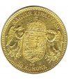 Moneda de oro 10 coronas 1911 Hungria.
