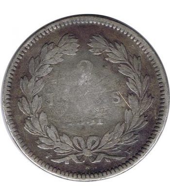 Moneda de plata 2 Francos Francia 1831 W Lille.