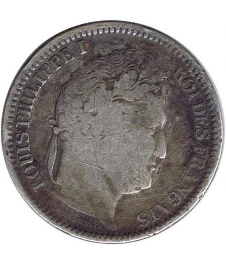 Moneda de plata 2 Francos Francia 1831 W Lille.