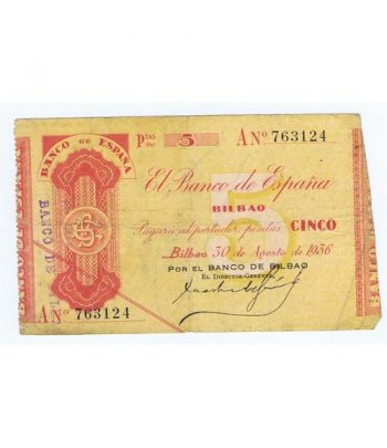 (1936) BILBAO. 5 Pesetas. MBC