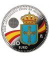 Moneda conmemorativa 30 Euros 2018 Reino de Asturias color.