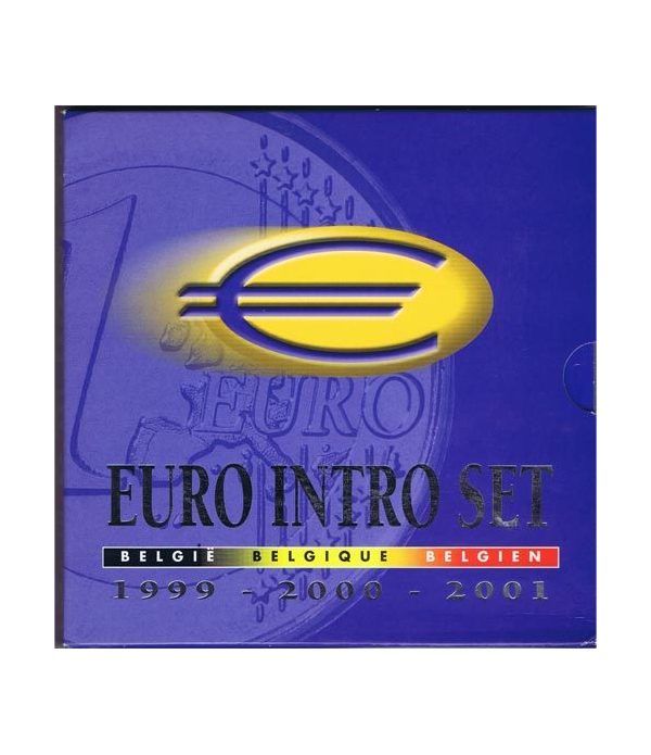 Cartera oficial euroset Belgica 1999 - 2000 - 2001  - 2