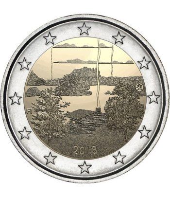 moneda conmemorativa 2 euros Finlandia 2018 Sauna