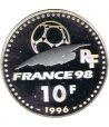 Moneda de plata 10 Francos Francia 1996. Mundial 98 Futbol Caja