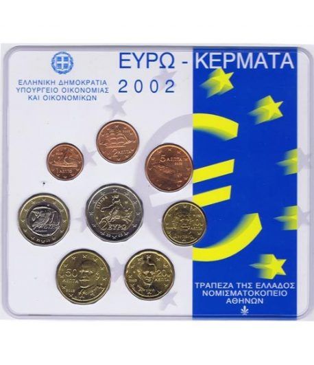 Cartera oficial euroset Grecia 2002