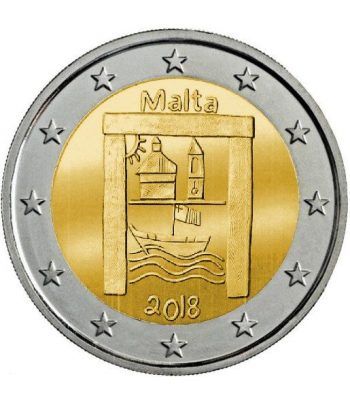 moneda conmemorativa 2 euros Malta 2018 Patrimonio Cultural