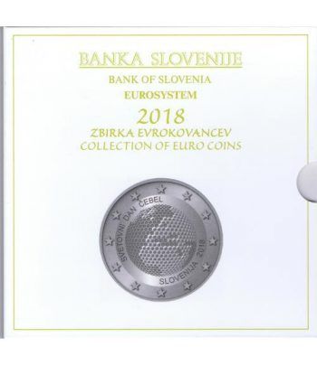 Cartera oficial euroset Eslovenia 2018. Incluye 2 y 3 euros