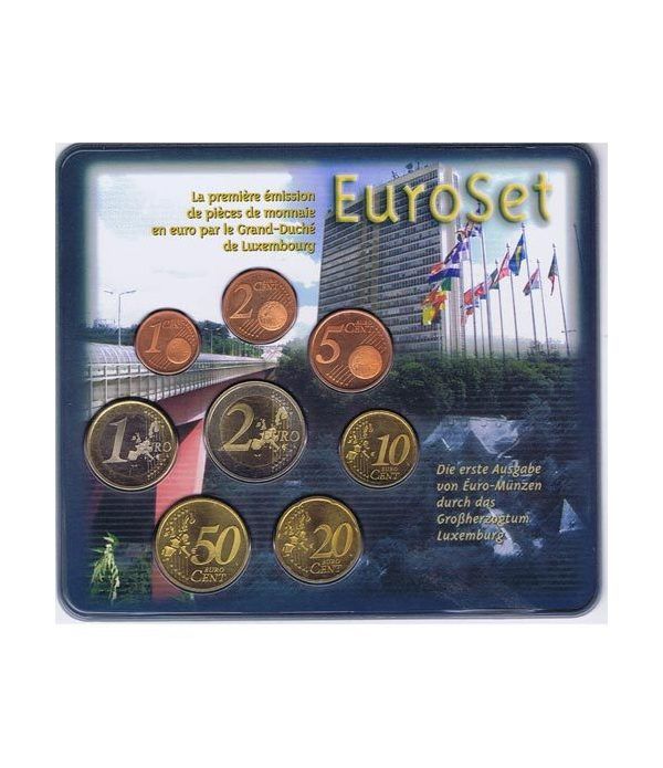 Cartera oficial euroset Luxemburgo 2002