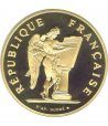 Moneda de oro 100 francos Francia 1989 Derechos del Hombre