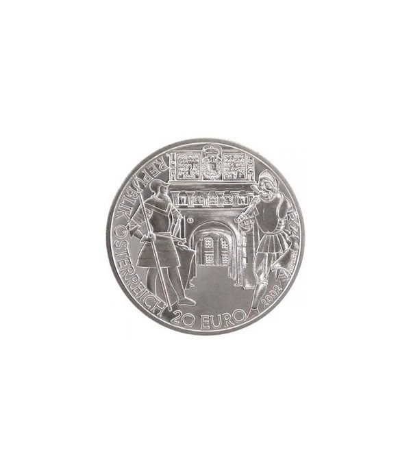 moneda Austria 20 Euros 2002 El Renacimiento (estuche proof).  - 4