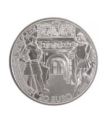 moneda Austria 20 Euros 2002 El Renacimiento (estuche proof).  - 1